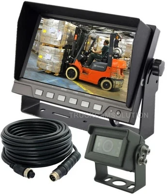 7"AHD 1080P REAR VIEW BACKUP CAMERA SYSTEM FOR SKID STEER,RV, FARM, TRUCK - Image 1 of 4