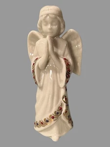 Vintage Lenox China Christmas Jewels Collection Figural Adoring Angel Standing - Picture 1 of 6