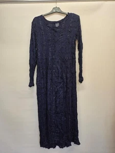 Long navy embroydered dress (Her style) Top-quality Free UK shipping - Picture 1 of 9