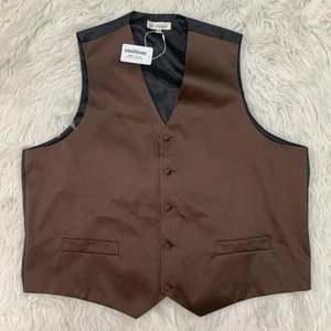 men brown suit vest 2X - Picture 1 of 3