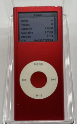 Apple iPod Nano A1199 2nd Generation Red 8GB  - Tested - Image 1 of 3