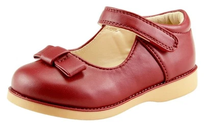 Zapatos clásicos de vestir escolar para niñas cierre táctil Mary Jane dorado o plateado niño pequeño  Foto 1 de 3