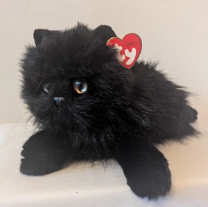 Ty Classic Onyx Black Long-haired Persian Cat Plush 18" Stuffed Animal Toy 2000 - Picture 1 of 9