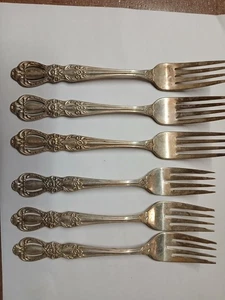 6 Rogers 1847 Silverplate Gabeln - Bild 1 von 17