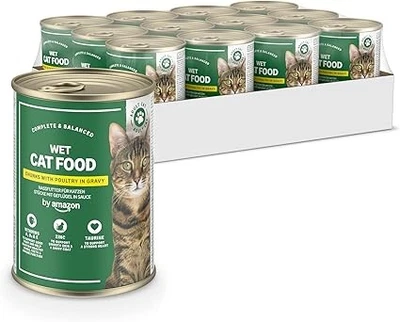 Katzensfutter, nass, Dose, Stücke mit Geflügel in Sauce, 12 x 415 g - Bild 1 von 4