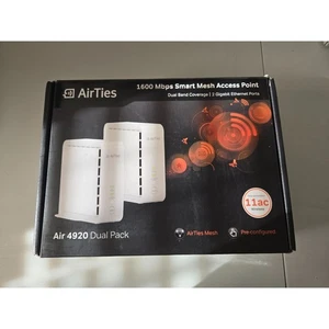 AirTies Dual 4920 SMART MESH ACCESS POINT 11ac Wi-Fi Dual Band NEW! PC Apple - Picture 1 of 4