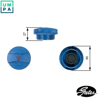 CAP COOLANT TANK RC211 FOR VW GOLF/IV/Mk/Van/CITY/VAN BORA JETTA DERBY POLO 1.2L - Image 1 of 4