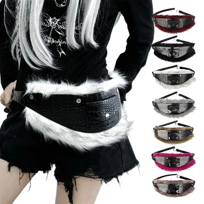 Cintura ancha retro medieval para mujer elegante de piel sintética PU Foto 1 de 4