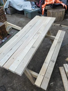 Kids Wooden Picnic Table - Picture 1 of 1