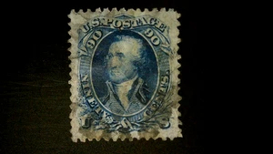 U S Stamps Scott 72 ninety cent Washington XF90 used SMQ cv 1100.00 DB - Bild 1 von 1
