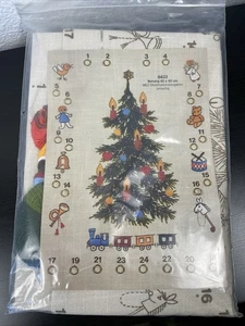 Vintage Lindhorst Advent Baumkalender Stickerei Nadelspitzen Set Germany NOS - Bild 1 von 3