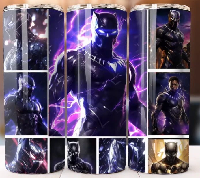 Tumbler 20oz Cup Mug w/ Straw inspired by Black Panther - image 1 of 1