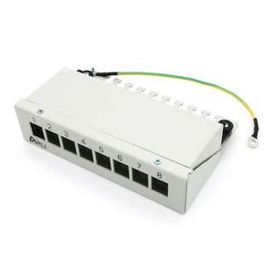 Patchpanel 8 Port Gehäuse Desktop Aufputz Kompatibel RJ45 USB HDMI Keystone - Bild 1 von 7