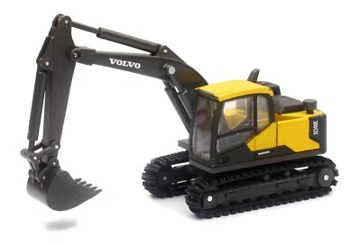 NEW-RAY MINI DIE-CAST VOLVO EC140E ESCAVATORE CINGOLATO L.CM 14 SCALA 1:55 NUOVO - Immagine 1 di 4