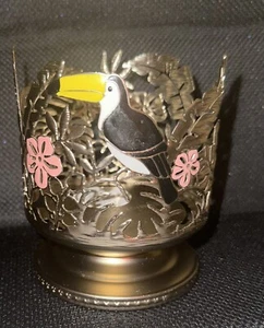 Bath And Body Works/TROPICAL TOUCAN 3-Wick CANDLE HOLDER - Picture 1 of 4