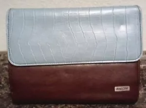 Day One by Franklin Covey Blue and Brown 6 Ring Planner Organizer Binder-8.5x6 - Picture 1 of 9