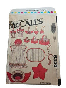 McCall's 6320 Patrón de Decoraciones Navidad Patrón Talla Única Sobre Daños - Imagen 1 de 6