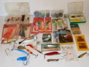 Assorted Fishing Lures Jigs Hooks Lead Lot - Picture 1 of 9