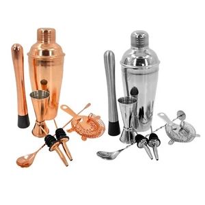 Premium Stainless Steel Cocktail Shakers Set, Cocktail Making Kit 4-14 Piece - Picture 1 of 57