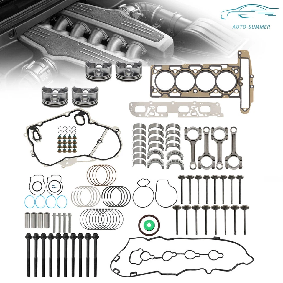 Kit de sellos de válvulas de pistones de revisión de motor para Buick Chevrolet GMC 06-17 Foto 1 de 4