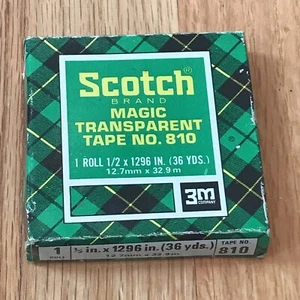Vintage small Scotch Brand Magic Transparent Tape No.810 New - Picture 1 of 9
