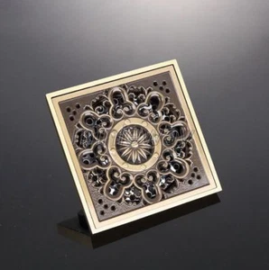 Antique Brass Retro Floor Drain Square Bathroom Wet room Shower Drain mhr031 - Picture 1 of 4