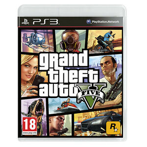 Grand Theft Auto V (PlayStation 3, 2013) GTA 5 avec carte.