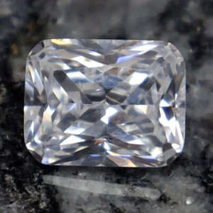 Synthetic American Diamond 7.90 Ct Emerald D VVS1 Quality GIE Certified 1222 - Picture 1 of 6