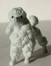 Poodle Dog Figurine Gray Nose Ceramic Porcelain Floppy Ears Miniature Poodle Fig