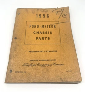 Ford Meteor Chassis Parts 1956 Vintage Catalogue - Picture 1 of 4
