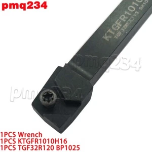 1PCS KTGFR 1010H16 Grooving Cutting Holder + 1PC TGF32R120 BP1025 Carbide Insert - Picture 1 of 7