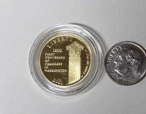 Proof 2001-W Capitol Visitors Center $5 Gold Commem 0.24187 oz - No Box or COA - Picture 1 of 4