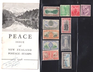 NZ NEW ZEALAND PEACE ISSUE sc 247-257, BOOKLET IN WHICH TO INSERT THE STAMPS - Picture 1 of 2