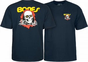 Powell Peralta BONES RIPPER Skateboard T Shirt NAVY - Picture 1 of 4