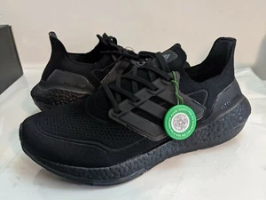 Men's Adidas Ultraboost 21 Triple Black | size 9.5 | FY0306 Running - Picture 1 of 5