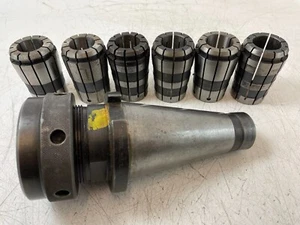 150TG / 15SG Collet Holder and 6 Collets - Bristol Erickson - 50INT/50ISO - Picture 1 of 8