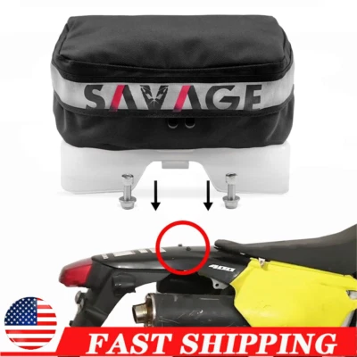 Paquete guardabarros trasero bolsa trasera equipaje herramientas almacenamiento para SUZUKI DRZ 250 125L Foto 1 de 4