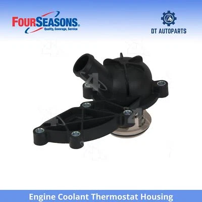 For 2005-2008 Audi A4 3.2L V6 Engine Coolant Thermostat Housing 4 Seasons 2006 - Image 1 of 4