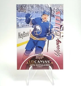2021-22 UD Canvas Young Guns Arttu Ruotsalainen Sabres RC Upper Deck Series 1 - Picture 1 of 12