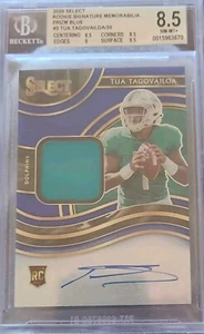 tua tagovailoa rookie signature mem.  /35 blue prizm - Picture 1 of 2