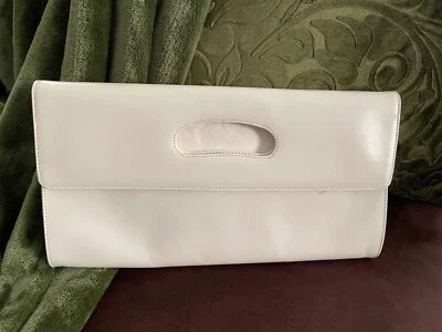 Hobo International Blanco Marfil Katrina Cuero Sobre Bolso sin asas Bolso de mano Cartera Nuevo de Lote Antiguo Foto 1 de 4