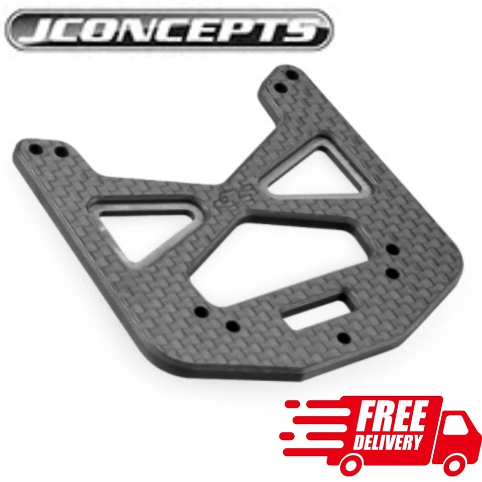 JConcepts Team Associated RC10 B2 Carbon Fiber Front Shock Tower RC Car Buggy - Image 1 of 1