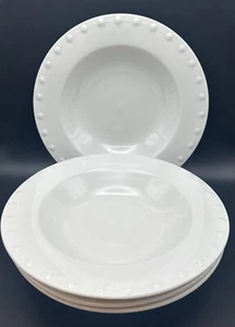 Oneida Pearls Soup/Salad Bowl White, Casual Settings Set Of 4 - Picture 1 of 5