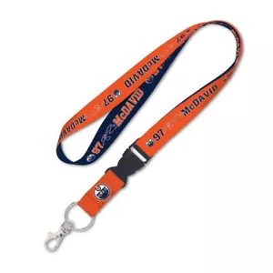 CONNOR MCDAVID #97 EDMONTON OILERS LANYARD DETACHABLE BUCKLE NEW WINCRAFT - Picture 1 of 1