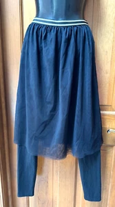 Gymboree Girl Black Sheer Skirt Cotton Pants Sz 14 Years - Picture 1 of 6