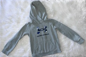 Under Armour Opal Green/Midnight Navy Rival Hoodie Size YMD 10/12 - Picture 1 of 3