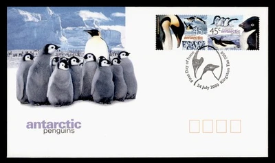 DR WHO 2000 AUSTRALIAN ANTARCTIC TERRITORY FDC PENGUIN CACHET PAIR M61475 - Image 1 of 2