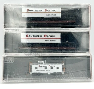 Micro Trains N Scale Southern Pacific Vintage Piggyback Trailer-Flatcar Service - Picture 1 of 4