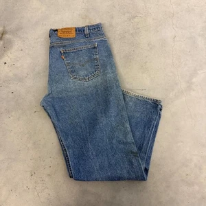 Vintage 90s Levis Orange Tab 505 Workwear Faded Blue Denim Jeans Mens 40x30 - Picture 1 of 7