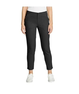 Eddie Bauer Women's Horizon Straight Anke Pants Black Size 10 New - Image 1 of 4